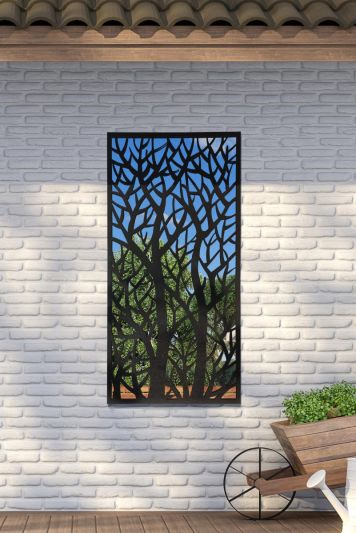 Amarelle Extra Large Metal Tree design Decorative Garden Mirror 120cm X 60cm
