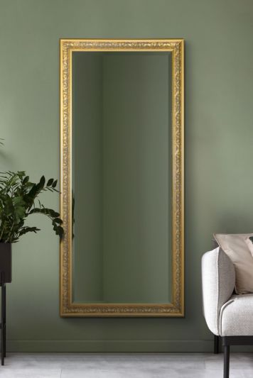 Langton Gold Shabby Chic Dress Mirror 160 x 73 CM