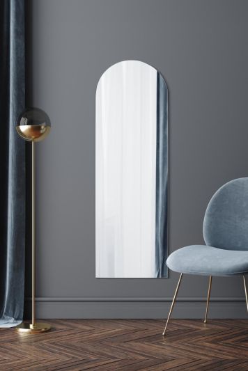 The Arcus - Frameless Arched Leaner/Wall Mirror 59" X 20" (150CM X 50CM)